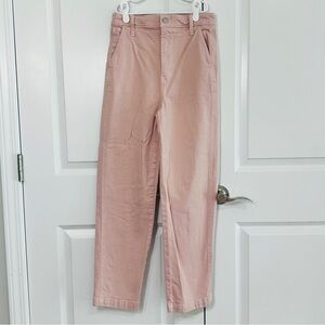 Madewell Classic Straight Pants in Pink